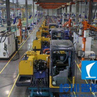 挖掘機(jī)總裝流水線(xiàn)